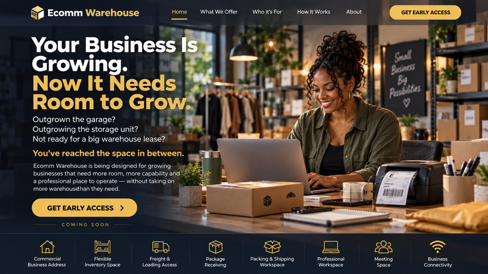 Ecomm Warehouse — Your Business Is Growing. Now It Needs Room to Grow.